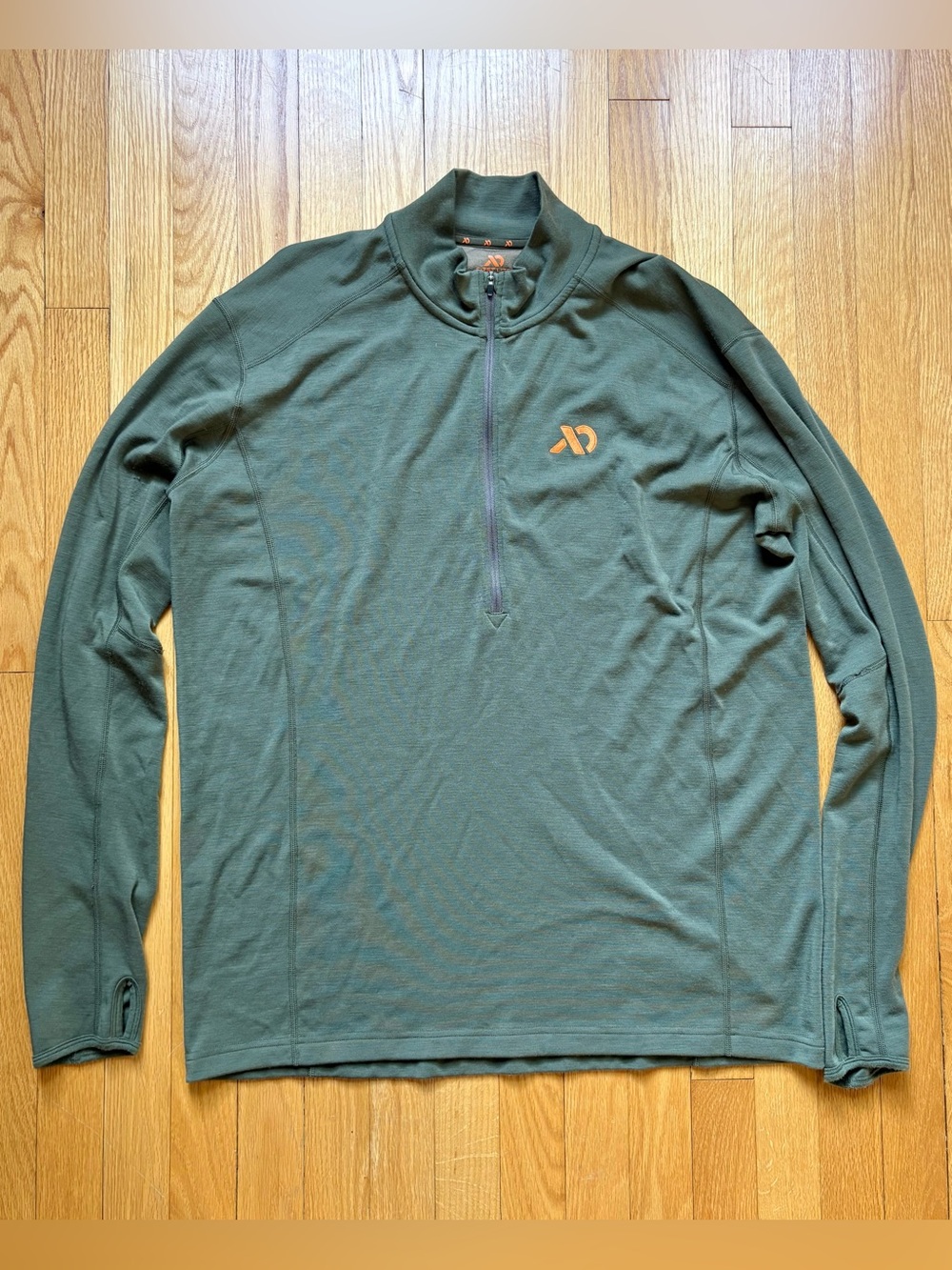 Fist Lite Men’s 1/4 Zip Merinox Kiln Midweight 250 Base Layer XL Green Hunting